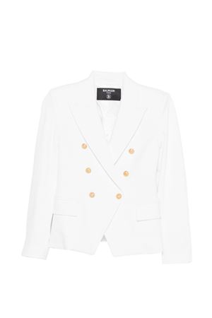 giacca in viscosa bianco BALMAIN PARIS KIDS | BY2A64J0371100